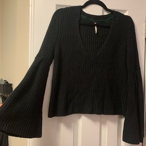 Free People Black Sweater